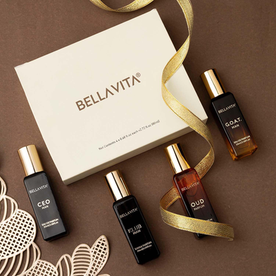Bella Vita Organic Man Perfume Gift Set for Men 4x20 ml Perfumes Luxury
